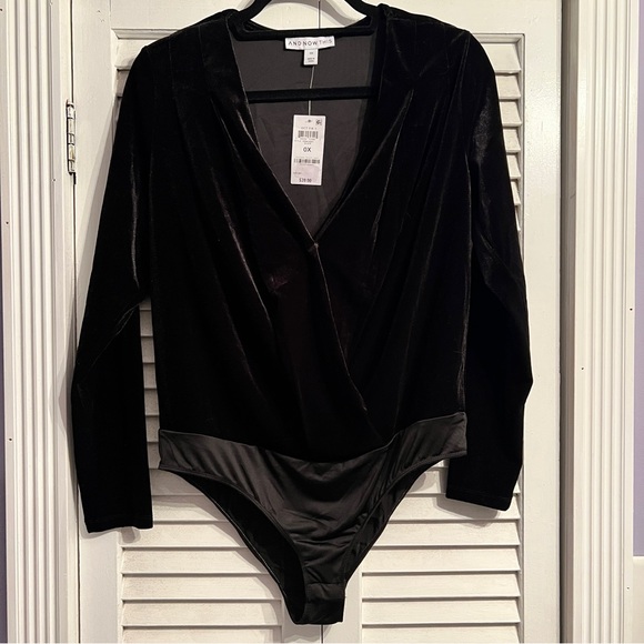 And Now This Velvet Bodysuit - Picture 3 of 7